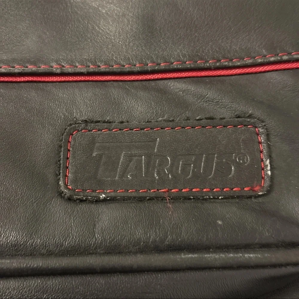 VTG Genuine Leather Laptop Bag Targus CEO Briefcase Executive Travel 16”